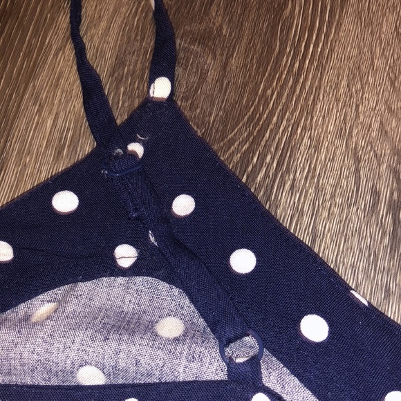 OldNavy Navy Polka Dot Tank Blouse - Picture 5 of 6